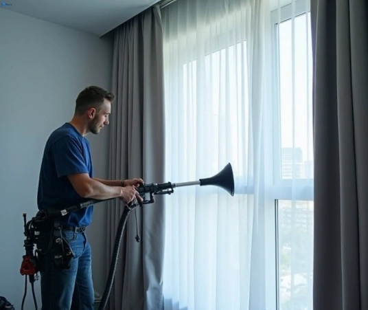 Professional curtain stain removal process equipment Matty Curtain Cleaning romsey-vic